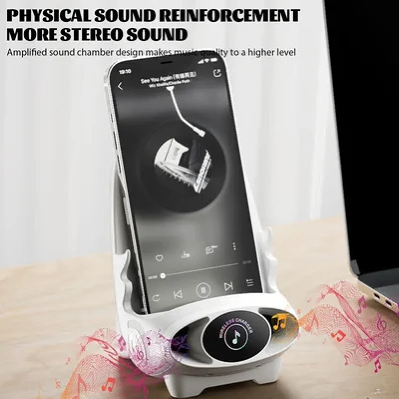 Multi-Function Fast Charge Wireless Mini Chair Phone Stand β Stylish & Practical!