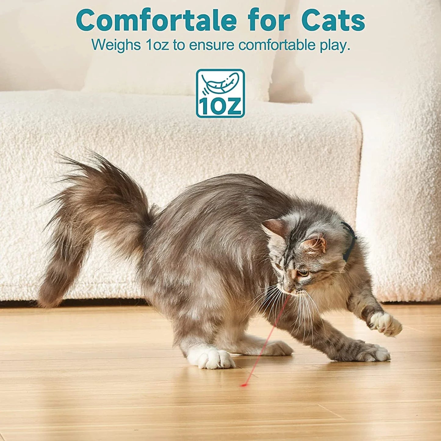 ATUBAN Electric Smart Cat Collar β The Ultimate Wearable Toy for Endless Fun!