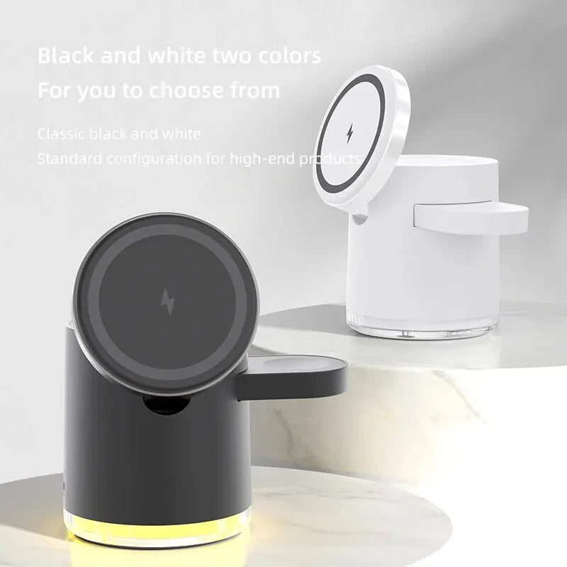 3-in-1 Foldable Magnetic Wireless Charger – Fast & Convenient Charging for All Your Apple Devices!