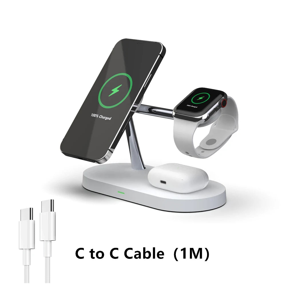 3 in 1 Wireless Charger Stand Magnetic For iPhone