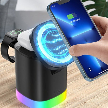 3-in-1 Magnetic Wireless Fast Charger – Charge Smarter, Charge Faster!