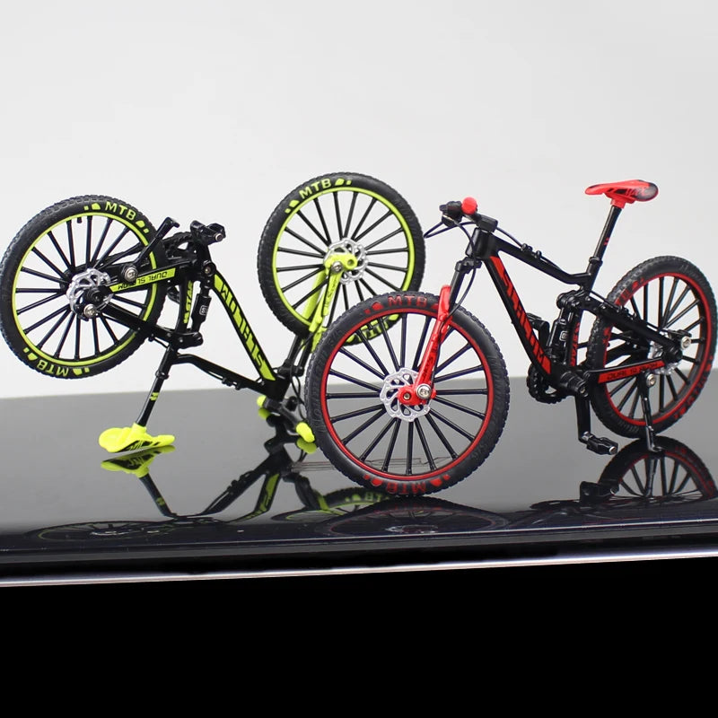 Mini 1:10 Alloy Bicycle Model Diecast Metal Finger Mountain Bike