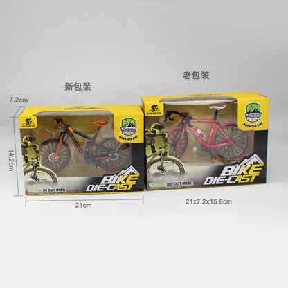 Mini 1:10 Alloy Bicycle Model Diecast Metal Finger Mountain Bike