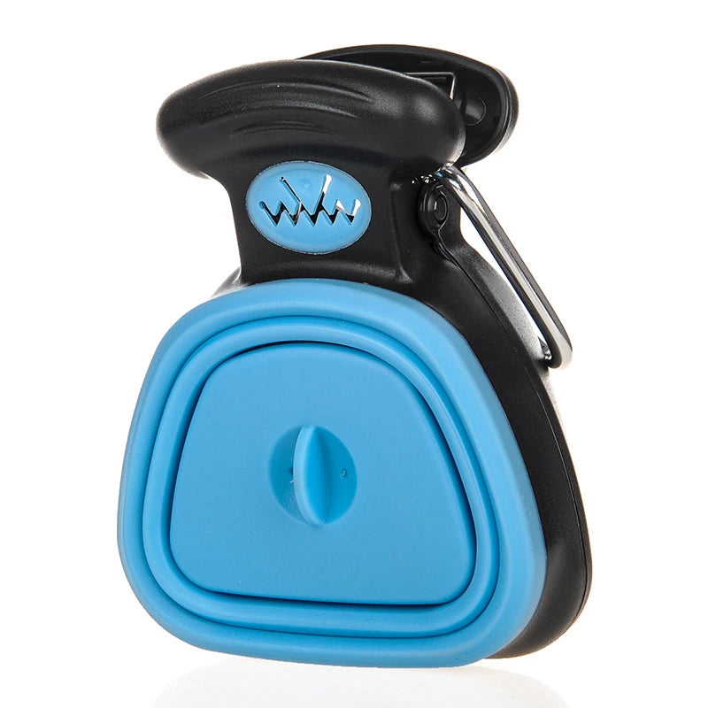 Portable Dog Poop Bag Dispenser & Foldable Pooper Scooper – Hassle-Free Cleanup!