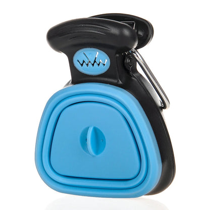 Portable Dog Poop Bag Dispenser & Foldable Pooper Scooper – Hassle-Free Cleanup!