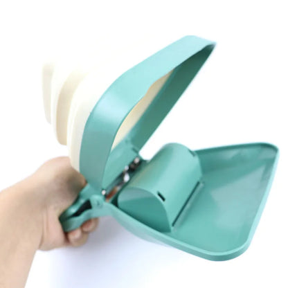 Portable Dog Poop Bag Dispenser & Foldable Pooper Scooper – Hassle-Free Cleanup!