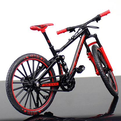 Mini 1:10 Alloy Bicycle Model Diecast Metal Finger Mountain Bike