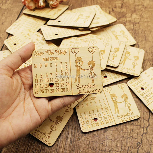 Elegant Engraved Wooden Wedding Favors – Personalized Keepsakes for Your Guests!