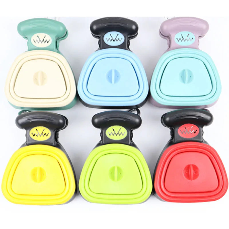 Portable Dog Poop Bag Dispenser & Foldable Pooper Scooper – Hassle-Free Cleanup!