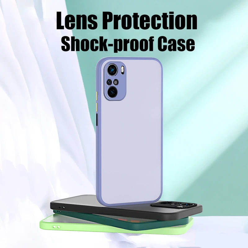 Luxury Matte Case For Samsung Shockproof Armor Bumper Cover