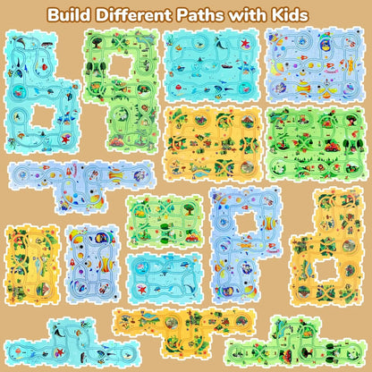 Puzzle Racer Kids Car Track Set – Fun & Educational Playtime!
