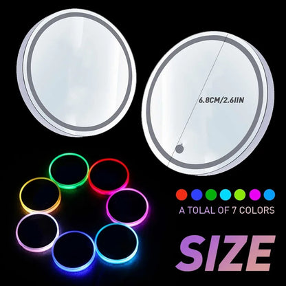 Waterproof LED Cup Pad – Light Up Your Ride!