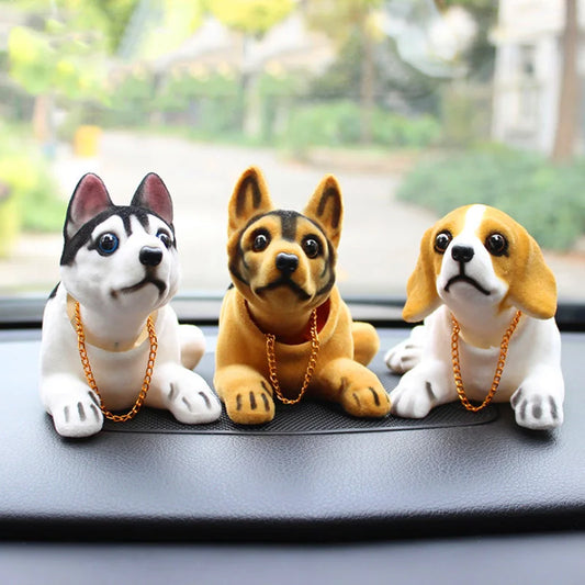 Adorable Shake Head Dog Figurine – Perfect Car & Home Decor!
