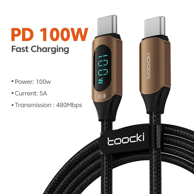 Cable 100W PD Fast Charging Charger USB C