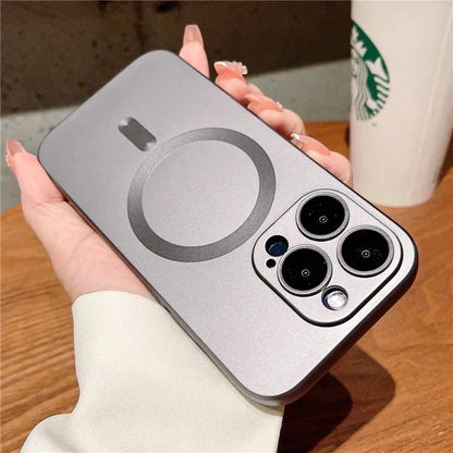 Luxury Matte For Magsafe Wireless Charging Case For iPhone 16