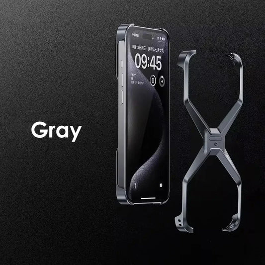 Metal Rimless iPhone Case – Sleek, Tough & Heat-Resistant!